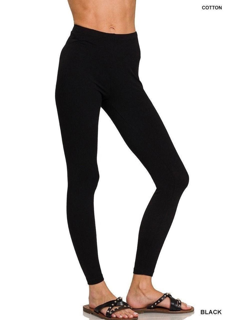 Zenana Black High Waisted Leggings – Size Large and 3XL